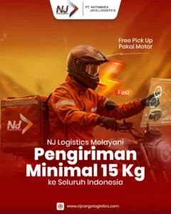 Jasa pengiriman NJ Logistics untuk kirim paket 15kg.